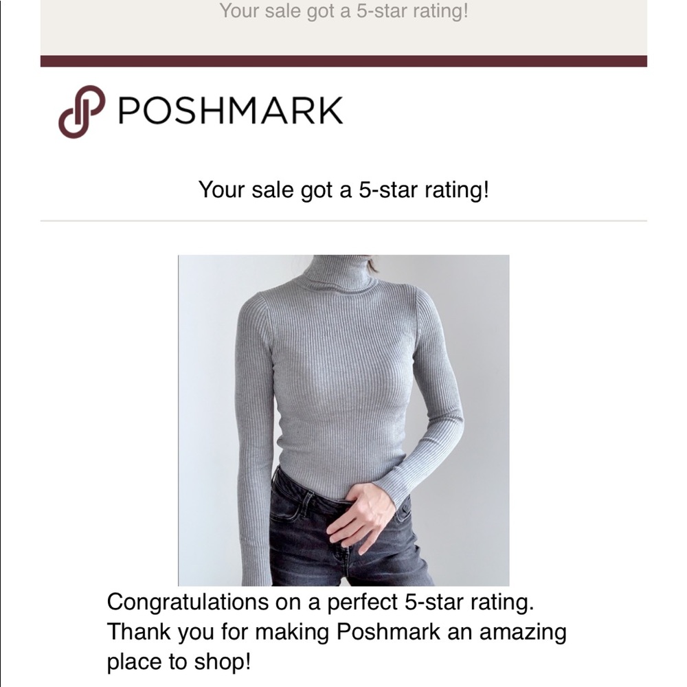 RED SLIM FIT RIBBED TURTLENECK TOP - Picture 13 of 14